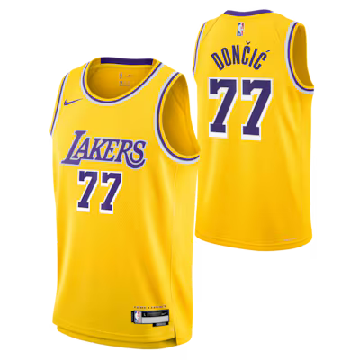 Los Angeles Lakers Luka Dončić Stitched Game Jersey