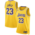 Los Angeles Lakers Lebron James Stitched Game Jersey
