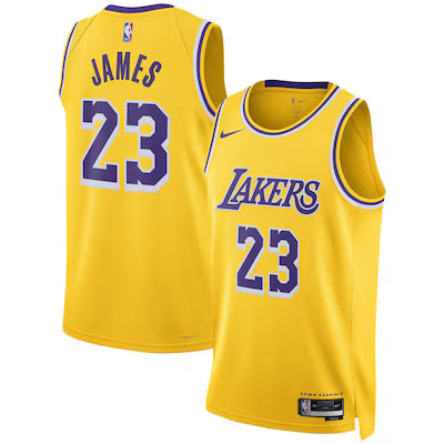Los Angeles Lakers Lebron James Stitched Game Jersey