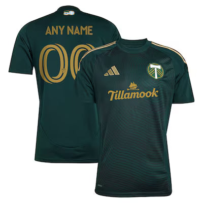 Portland Timbers Custom Green 2025 Club Kit Jersey