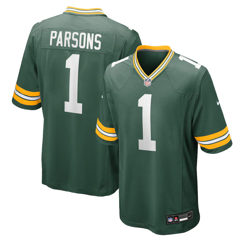 Green Bay Packers Micah Parsons Stitched Game Jersey