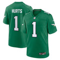 Philadelphia Eagles Jalen Hurts Stitched Game Jersey