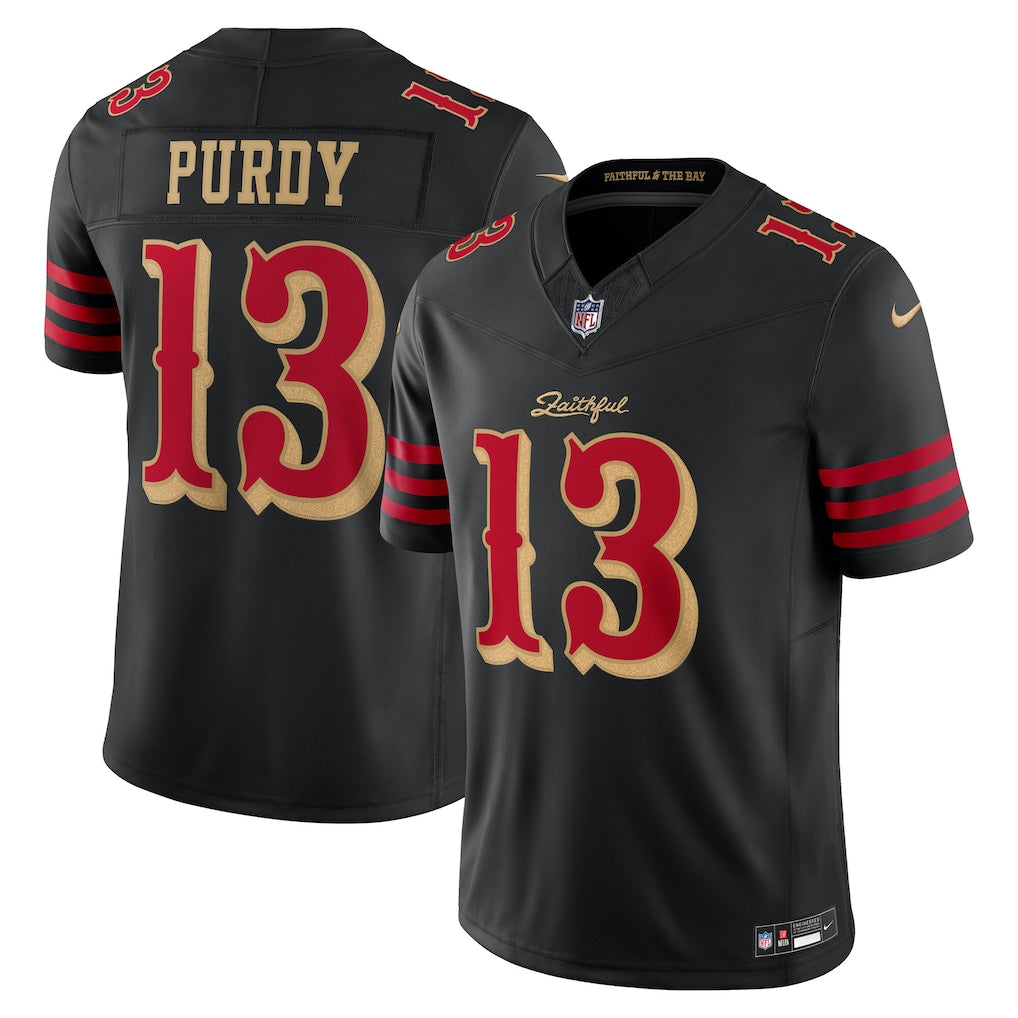 San Francisco 49ers Brock Purdy 2025 Rivalries Stitched Game Jersey