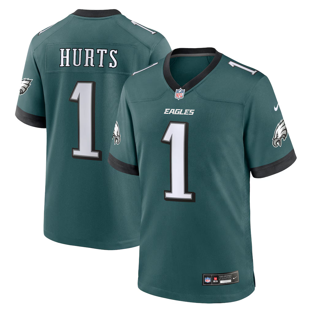 Philadelphia Eagles Jalen Hurts Stitched Game Jersey