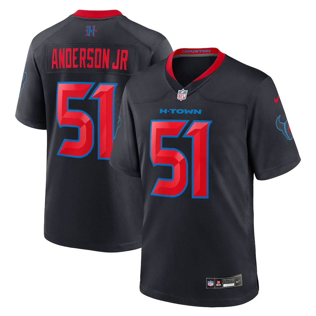 Houston Texans Will Anderson Jr Stitched Game Jersey