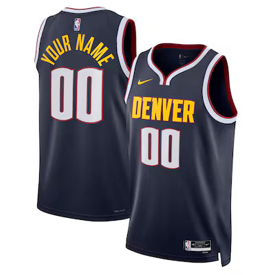 Denver Nuggets Custom Stitched Game Jersey