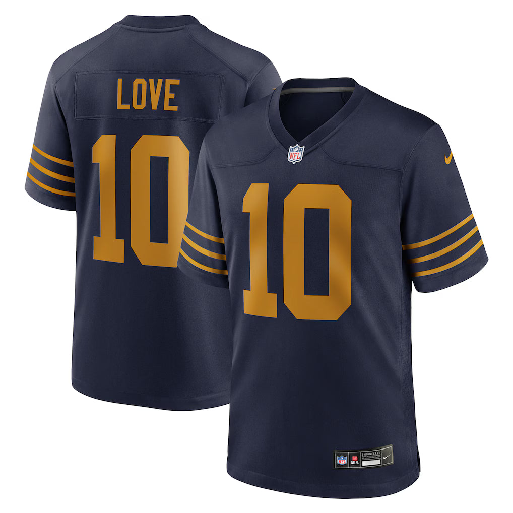 Green Bay Packers Jordan Love Stitched Game Jersey