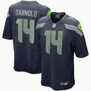 Seattle Seahawks Sam Darnold 2025 Rivalries Stitched Game Jersey