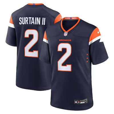 Denver Broncos Patrick Surtain II Stitched Game Jersey
