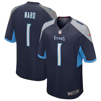 Tennessee Titans Cam Ward Stitched Game Jersey