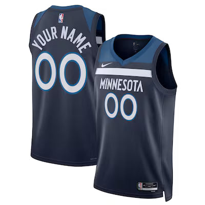 Minnesota Timberwolves Custom Stitched Game Jersey