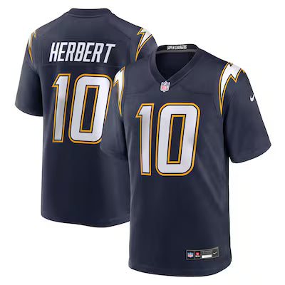 Los Angeles Chargers Justin Herbert Stitched Game Jersey