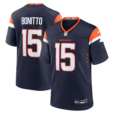 Denver Broncos Nik Bonitto Stitched Game Jersey