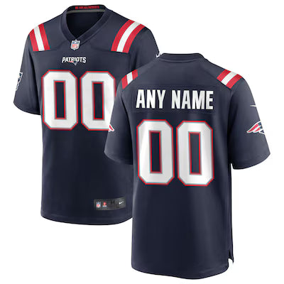 New England Patriots Custom Stitched Game Jersey
