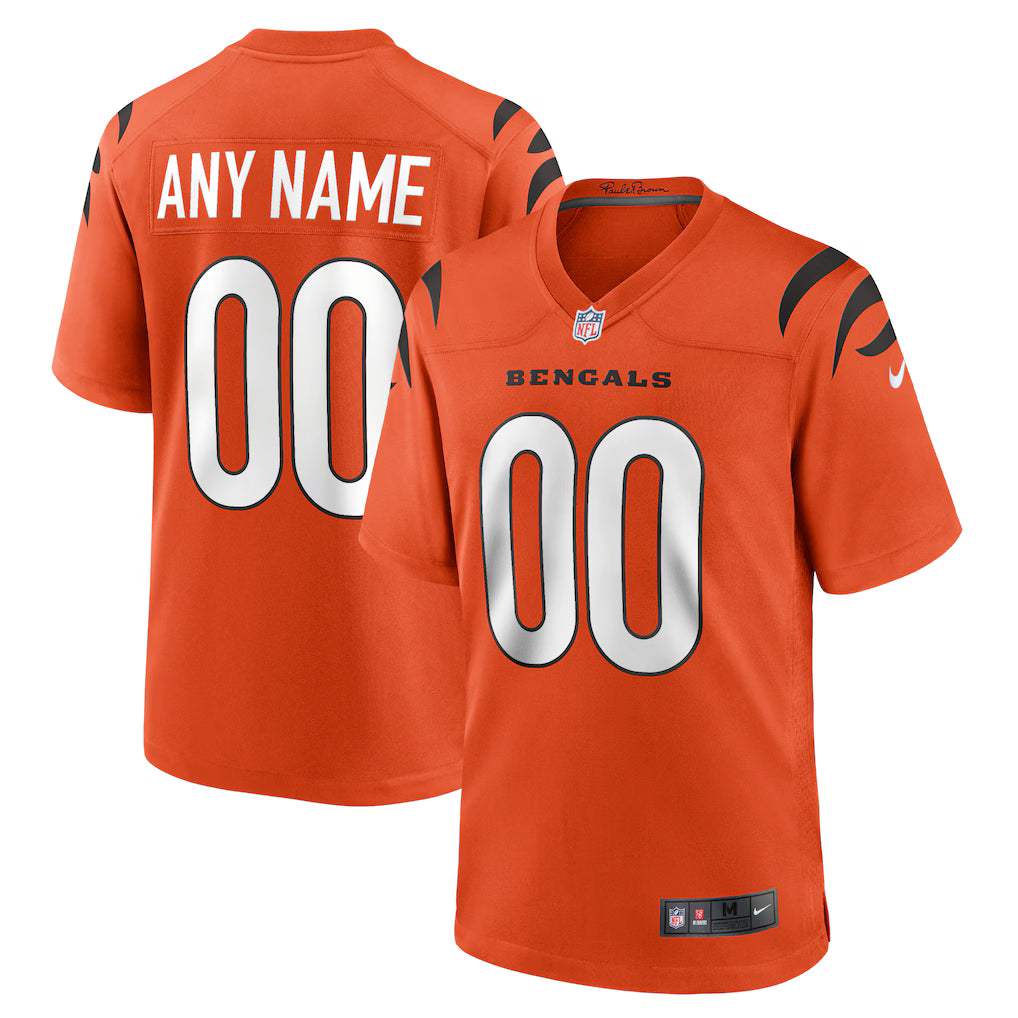 Cincinnati Bengals Custom Stitched Game Jersey