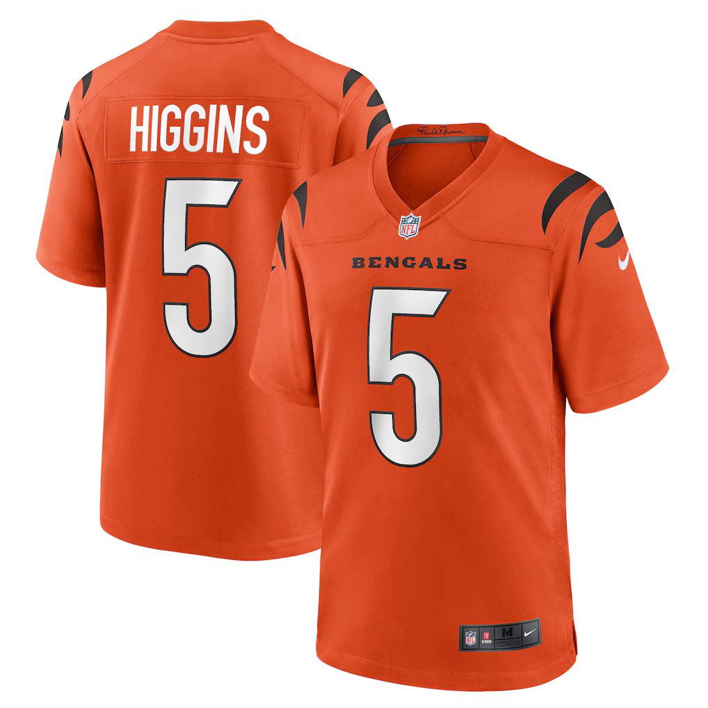 Cincinnati Bengals Tee Higgins Stitched Game Jersey