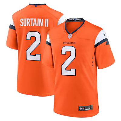 Denver Broncos Patrick Surtain II Stitched Game Jersey