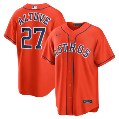 Houston Astros Jose Altuve Stitched Game Jersey