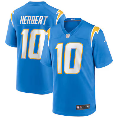 Los Angeles Chargers Justin Herbert Stitched Game Jersey