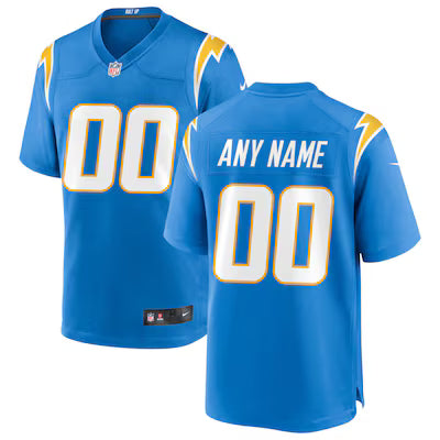Los Angeles Chargers Custom Stitched Game Jersey