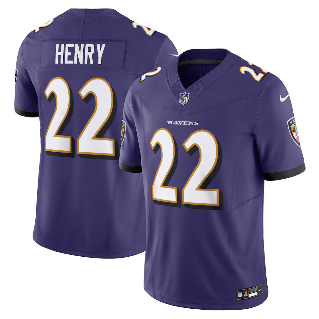 Baltimore Ravens Derrick Henry Stitched Game Jersey