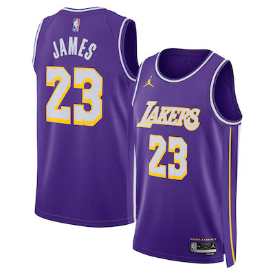 Los Angeles Lakers Lebron James Stitched Game Jersey