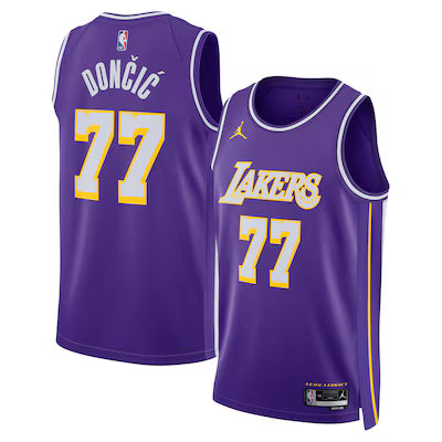 Los Angeles Lakers Luka Dončić Stitched Game Jersey