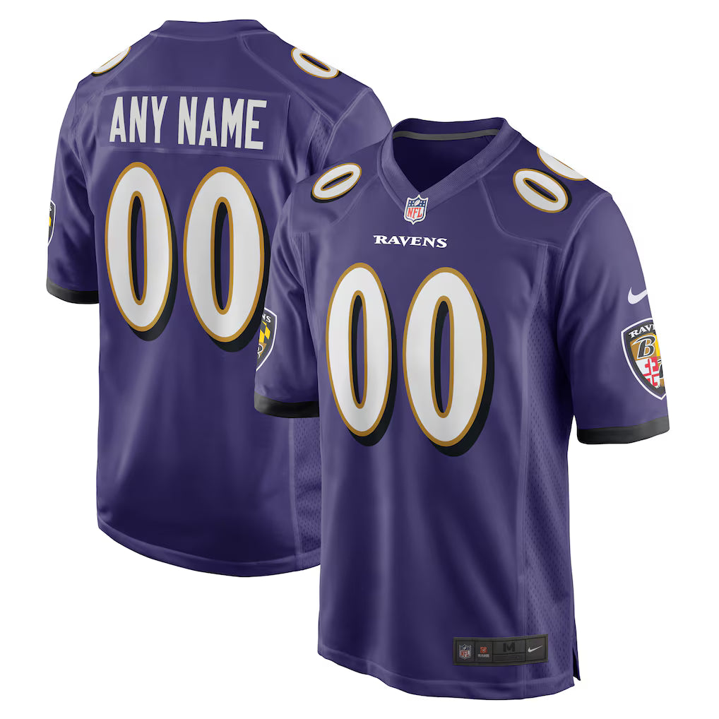Baltimore Ravens Custom Stitched Game Jersey