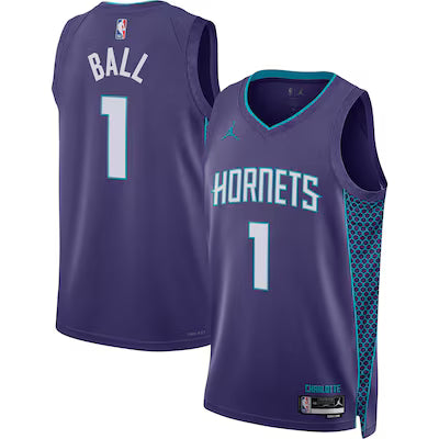 Charlotte Hornets LaMelo Ball Stitched Game Jersey