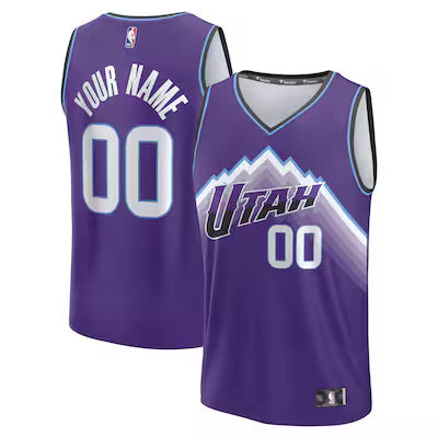 Utah Jazz Custom Stitched Game Jersey