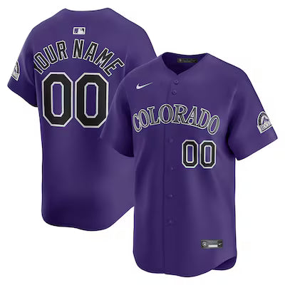 Colorado Rockies Custom Stitched Game Jersey
