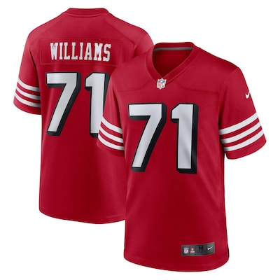 San Francisco 49ers Trent Williams 2025 Rivalries Stitched Game Jersey