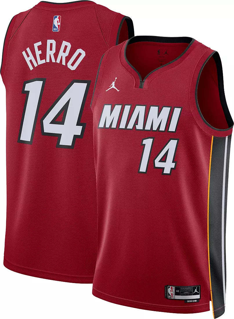 Miami Heat Tyler Herro Stitched Game Jersey