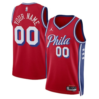 Philadelphia 76ers Custom Stitched Game Jersey