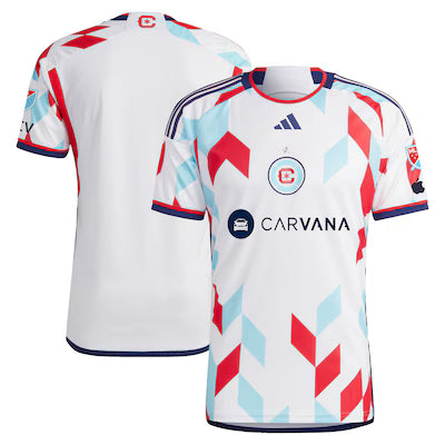Chicago Fire FC White/Red 2025 Club Kit Jersey