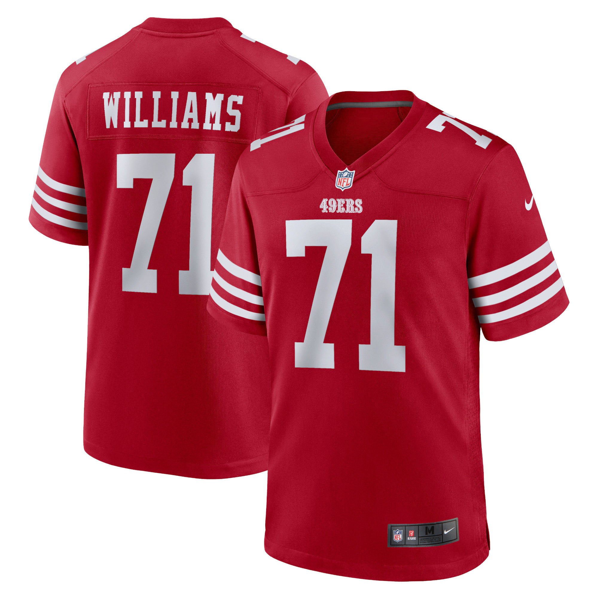 San Francisco 49ers Trent Williams 2025 Rivalries Stitched Game Jersey