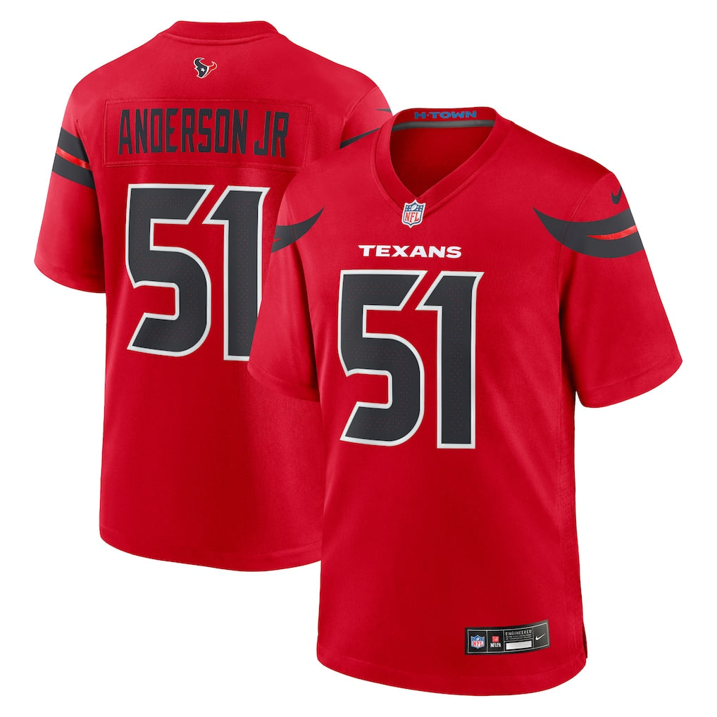 Houston Texans Will Anderson Jr Stitched Game Jersey