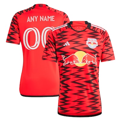 New York Red Bulls Custom Black 2025 Club Kit Jersey