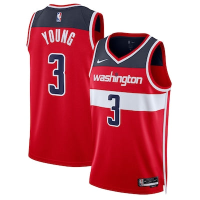 Washington Wizards Trae Young Stitched Game Jersey
