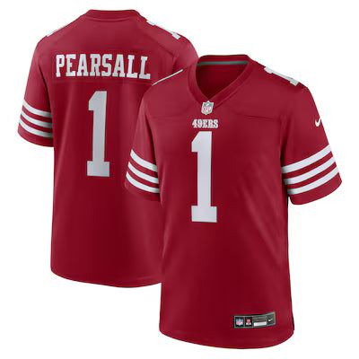 San Francisco 49ers Ricky Pearsall 2025 Rivalries Stitched Game Jersey