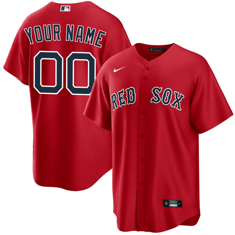 Boston Red Sox Custom Stitched Game Jersey
