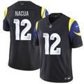 Los Angeles Rams Puka Nacua 2025 Rivalries Stitched Game Jersey