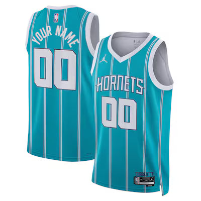 Charlotte Hornets Custom Stitched Game Jersey