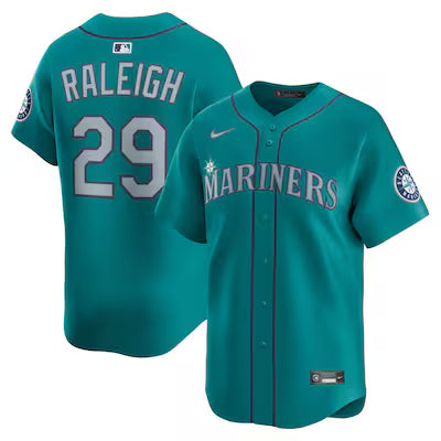 Seattle Mariners Cal Raleigh Stitched Game Jersey