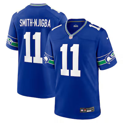 Seattle Seahawks Jaxon Smith-Njigba 2025 Rivalries Stitched Game Jersey