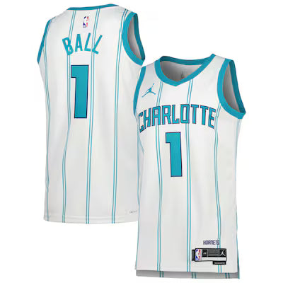 Charlotte Hornets LaMelo Ball Stitched Game Jersey