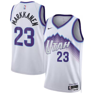 Utah Jazz Lauri Markkanen Stitched Game Jersey