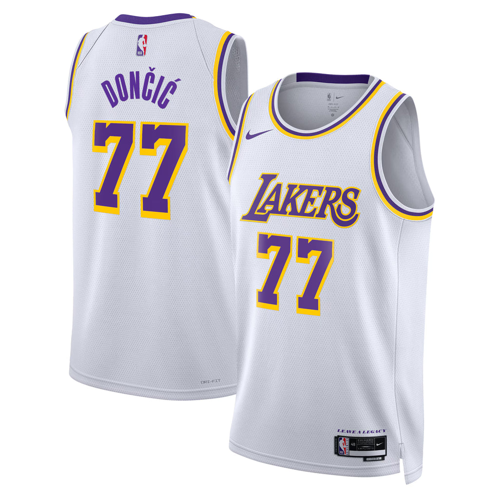 Los Angeles Lakers Luka Dončić Stitched Game Jersey