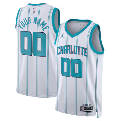 Charlotte Hornets Custom Stitched Game Jersey