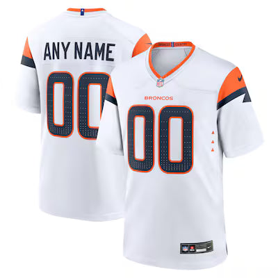 Denver Broncos Custom Stitched Game Jersey
